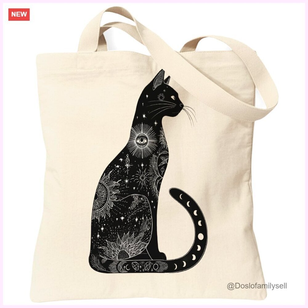 Canvas Tote Bag with Inner Zip Pocket, 13.8x13.8 Inches, Durable Shoulder Bag